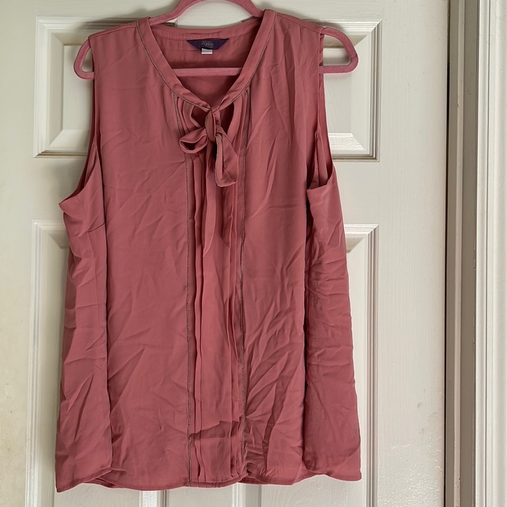 PLUS 2X Pink Dressy Tank Top